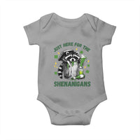 Funny Raccoon St Patricks Day Meme Baby Onesie Trash Panda Just Here For The Shenanigans