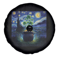 St Patricks Day Starry Night Shamrock Van Gogh Art Spare Tire Cover