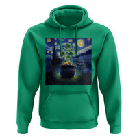 St Patricks Day Starry Night Shamrock Van Gogh Art Hoodie