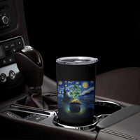 St Patricks Day Starry Night Shamrock Van Gogh Art Tumbler Cup