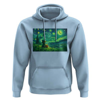 St Patricks Day Starry Night Leprechaun Shamrock Van Gogh Hoodie