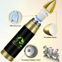 Funny Bigfoot St Patricks Day Bullet Tumbler Sasquatch Drinking Green Beer Lover