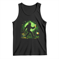 Funny Bigfoot St Patricks Day Tank Top Sasquatch Drinking Green Beer Lover