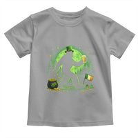 Funny Bigfoot St Patricks Day Toddler T Shirt Sasquatch Drinking Green Beer Lover