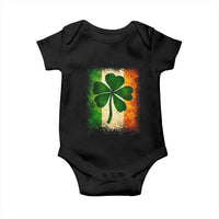 Retro Ireland Shamrock Irish Flag St Patricks Day Baby Onesie