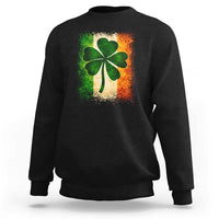 Retro Ireland Shamrock Irish Flag St Patricks Day Sweatshirt