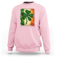 Retro Ireland Shamrock Irish Flag St Patricks Day Sweatshirt
