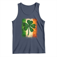 Retro Ireland Shamrock Irish Flag St Patricks Day Tank Top