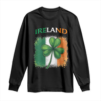Vintage Ireland Shamrock Irish Flag St Patricks Day Long Sleeve Shirt