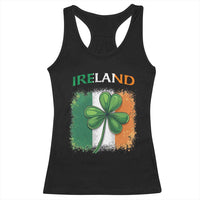 Vintage Ireland Shamrock Irish Flag St Patricks Day Racerback Tank Top
