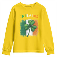 Vintage Ireland Shamrock Irish Flag St Patricks Day Youth Sweatshirt
