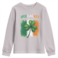 Vintage Ireland Shamrock Irish Flag St Patricks Day Youth Sweatshirt