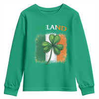Vintage Ireland Shamrock Irish Flag St Patricks Day Youth Sweatshirt