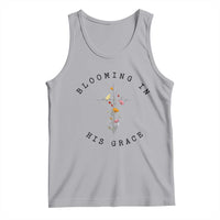 Blooming in His Grace Tank Top Boho Wildflower Christian Faith