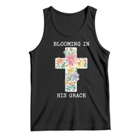 Blooming in His Grace Boho Christian Wildflower Tank Top Floral Cross Religious