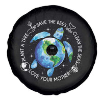 Earth Day Sea Turtle Spare Tire Cover Save Bees Plant Trees Clean Seas Environmentalist