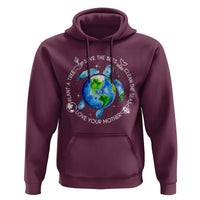 Earth Day Sea Turtle Hoodie Save Bees Plant Trees Clean Seas Environmentalist