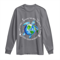 Earth Day Sea Turtle Long Sleeve Shirt Save Bees Plant Trees Clean Seas Environmentalist