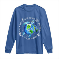 Earth Day Sea Turtle Long Sleeve Shirt Save Bees Plant Trees Clean Seas Environmentalist