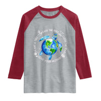 Earth Day Sea Turtle Raglan Shirt Save Bees Plant Trees Clean Seas Environmentalist
