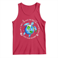 Earth Day Sea Turtle Tank Top Save Bees Plant Trees Clean Seas Environmentalist