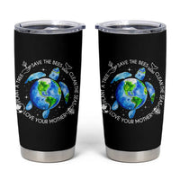 Earth Day Sea Turtle Tumbler Cup Save Bees Plant Trees Clean Seas Environmentalist