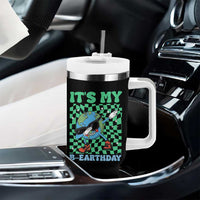Funny Earth Day Tumbler With Handle Its My B-Earthday