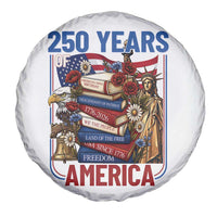 250 Years American Anniversary Spare Tire Cover Patriotic Book Reader 4th of July