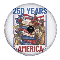 250 Years American Anniversary Spare Tire Cover Patriotic Book Reader 4th of July