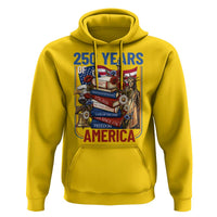 250 Years American Anniversary Hoodie Patriotic Book Reader 4th of July