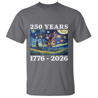 250th America Anniversary T Shirt Starry Night Patriotic Eagle Liberty Bell American Flag