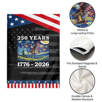 250th America Anniversary Patriotic Garden Flag Starry Night Patriotic Eagle Liberty Bell American Flag