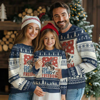 American Rodeo 250th Anniversary Ugly Christmas Sweater Western Cowboy Patriotic Fourth of July