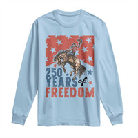 American Rodeo 250th Anniversary Long Sleeve Shirt Western Cowboy Patriotic Fourth of July