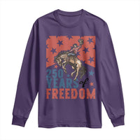 American Rodeo 250th Anniversary Long Sleeve Shirt Western Cowboy Patriotic Fourth of July