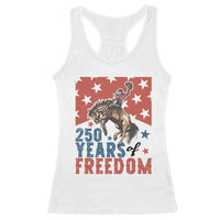 American Rodeo 250th Anniversary Racerback Tank Top Western Cowboy Patriotic Fourth of July