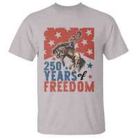 American Rodeo 250th Anniversary T Shirt Western Cowboy Patriotic Fourth of July
