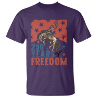 American Rodeo 250th Anniversary T Shirt Western Cowboy Patriotic Fourth of July