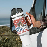 American Rodeo 250th Anniversary Tumbler With Handle Western Cowboy Patriotic Fourth of July