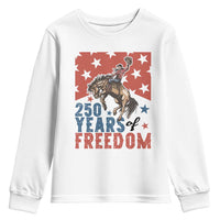 American Rodeo 250th Anniversary Youth Sweatshirt Western Cowboy Patriotic Fourth of July