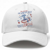 Western Cowgirl You Look Like the 4th of July Baseball Cap Makes Me Want A Hot Dog Real Bad