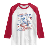 Western Cowgirl You Look Like the 4th of July Raglan Shirt Makes Me Want A Hot Dog Real Bad