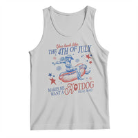 Western Cowgirl You Look Like the 4th of July Tank Top Makes Me Want A Hot Dog Real Bad