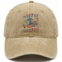 Western Cowgirl You Look Like the 4th of July Washed Cotton Baseball Cap Makes Me Want A Hot Dog Real Bad