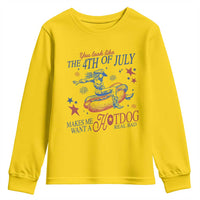 Western Cowgirl You Look Like the 4th of July Youth Sweatshirt Makes Me Want A Hot Dog Real Bad