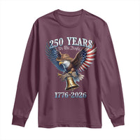 American Rodeo 250th Anniversary Long Sleeve Shirt Western Cowboy Eagle Patriotic 4th of July