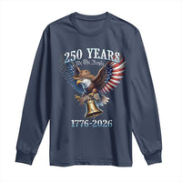 American Rodeo 250th Anniversary Long Sleeve Shirt Western Cowboy Eagle Patriotic 4th of July
