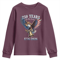 American Rodeo 250th Anniversary Youth Sweatshirt Western Cowboy Eagle Patriotic 4th of July