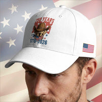 250th America Anniversary Baseball Cap Western Golden Retriever 4th of July