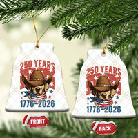 250th America Anniversary Ceramic Ornament Western Golden Retriever 4th of July